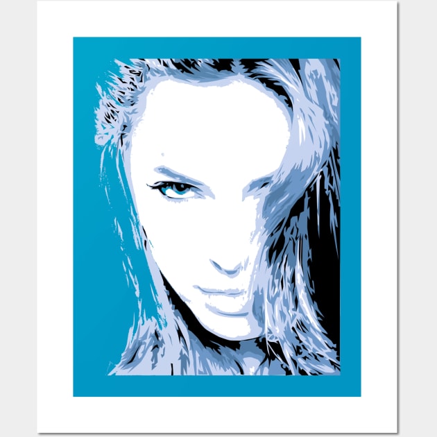 Angelina Jolie - Vector Art Wall Art by EJTees